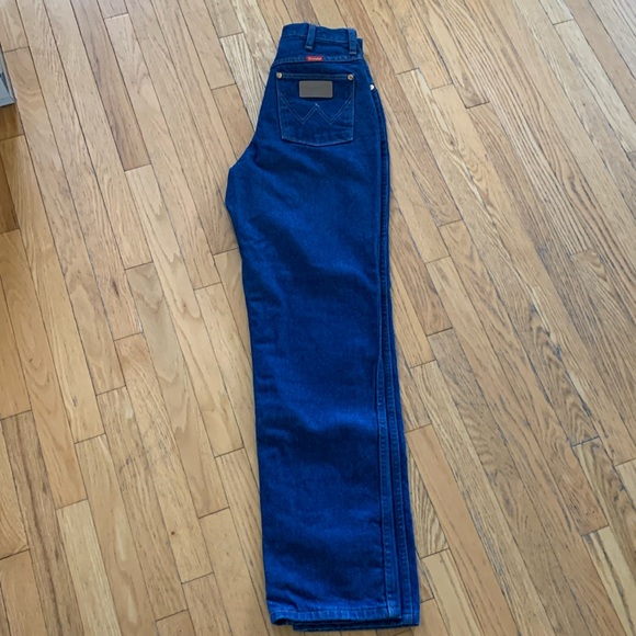 Vintage 80’s WRANGLER High Waist Jeans Size 7/8 x 32 Blue Denim. - Picture 14 of 15